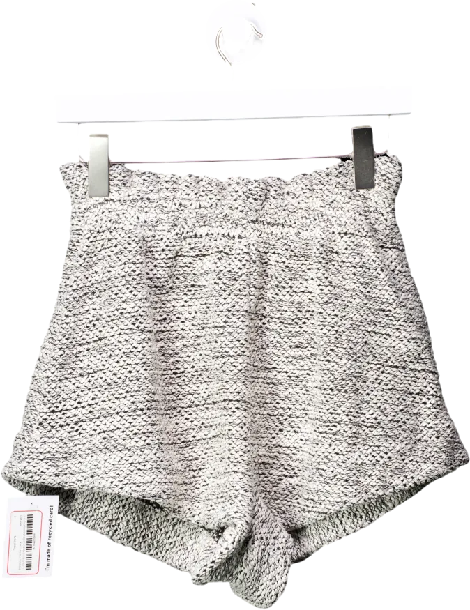 Shona Joy White Tweed Shorts UK 8