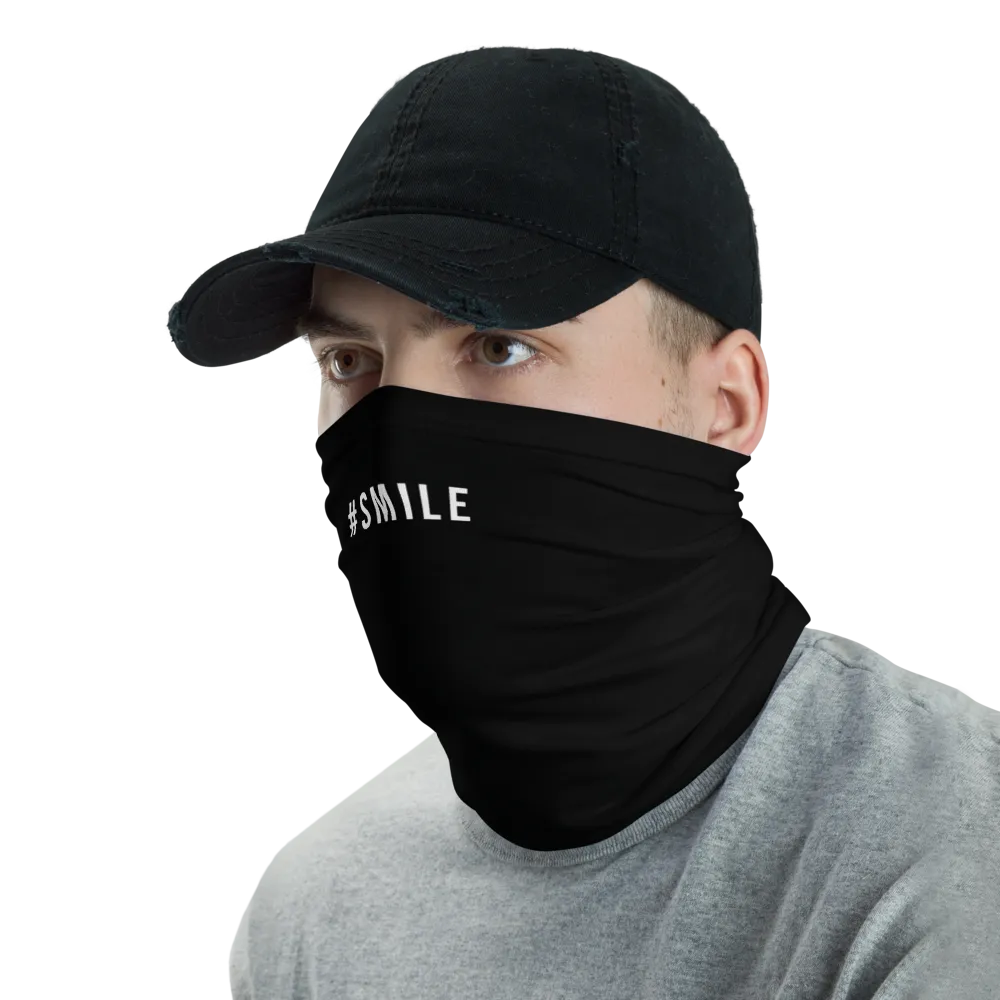 #SMILE Hashtag Neck Gaiter