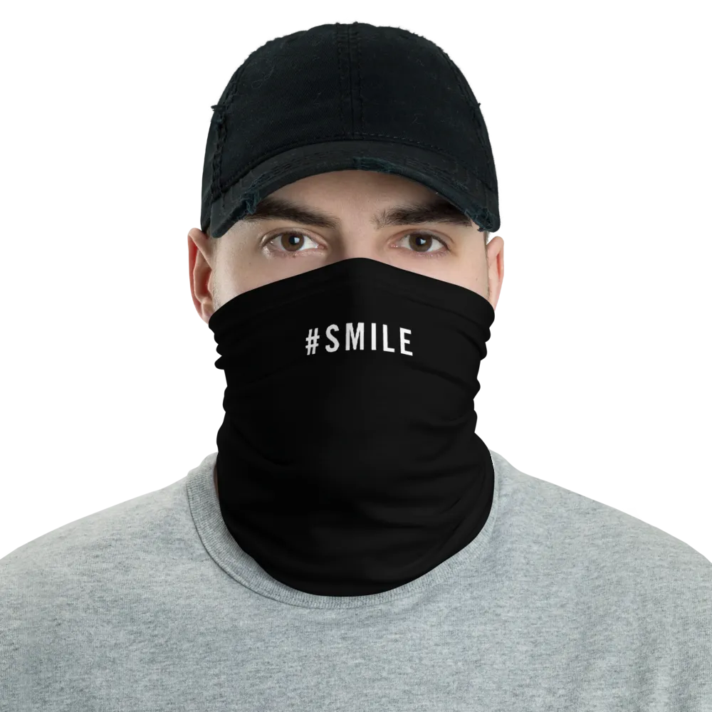 #SMILE Hashtag Neck Gaiter