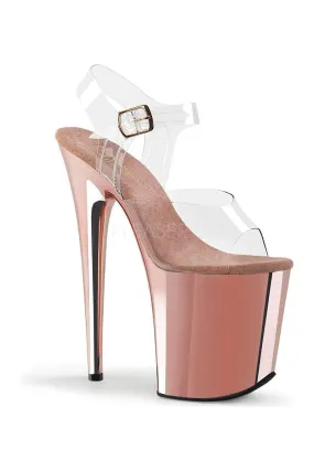 SS-FLAMINGO-808 Platform Sandal  | Clear Vinyl