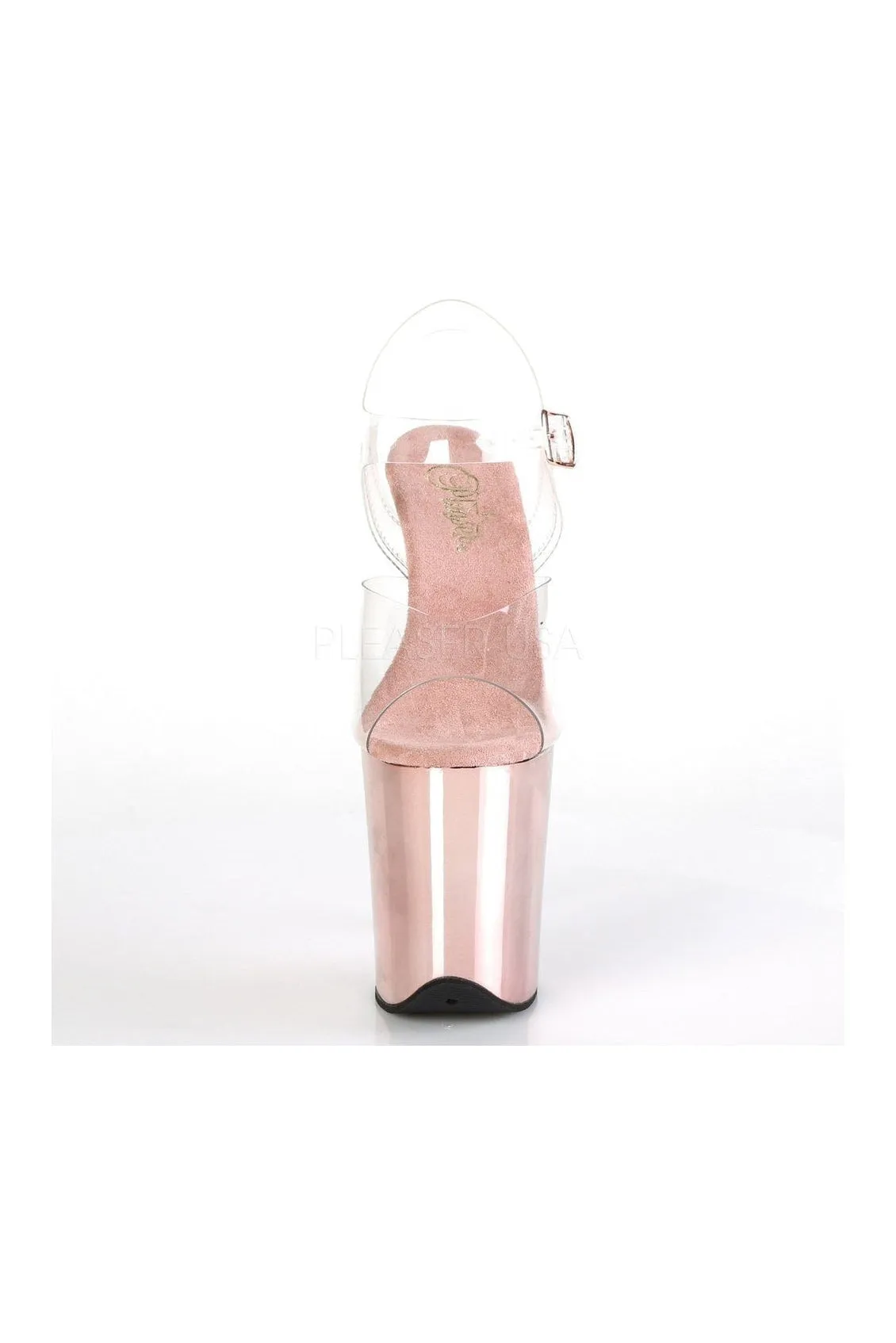 SS-FLAMINGO-808 Platform Sandal  | Clear Vinyl