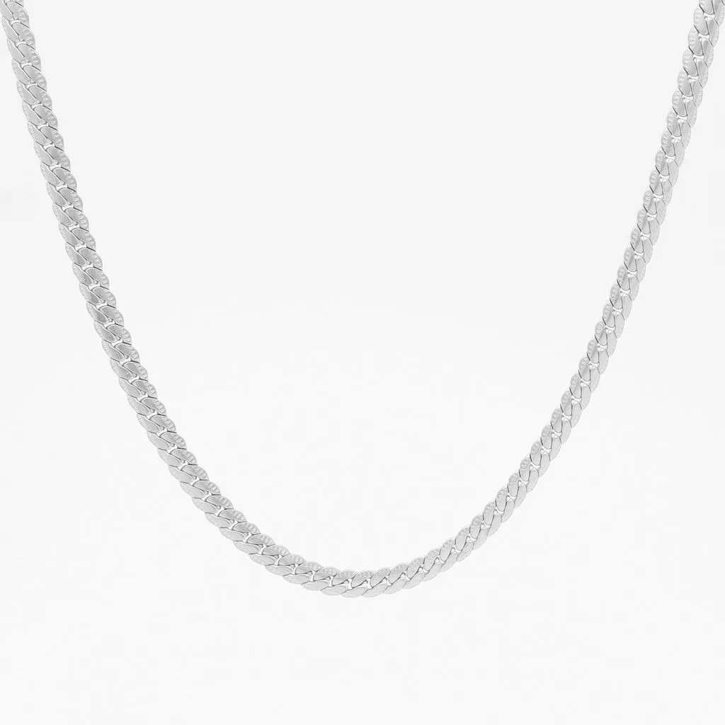 Stainless Steel 6mm Pattern Link Chain Necklace