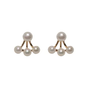 Starry Tri-Pearl Studs