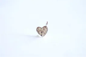 Sterling Silver Wholesale Hammered Heart Charm- 925 Heart Charm Pendant, Medium Silver Heart Charm, Stamping Heart,