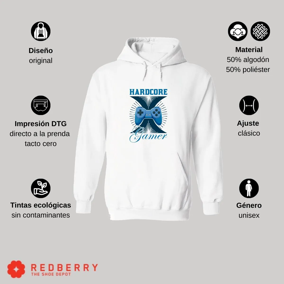 Sudadera Hombre  Hoodie Gamer Videojuegos Frases 008