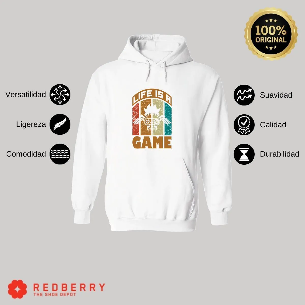 Sudadera Hombre  Hoodie Gamer Videojuegos Frases 028