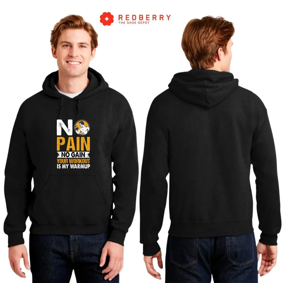 Sudadera Hombre  Hoodie Gym Ejercicio Fitness 012