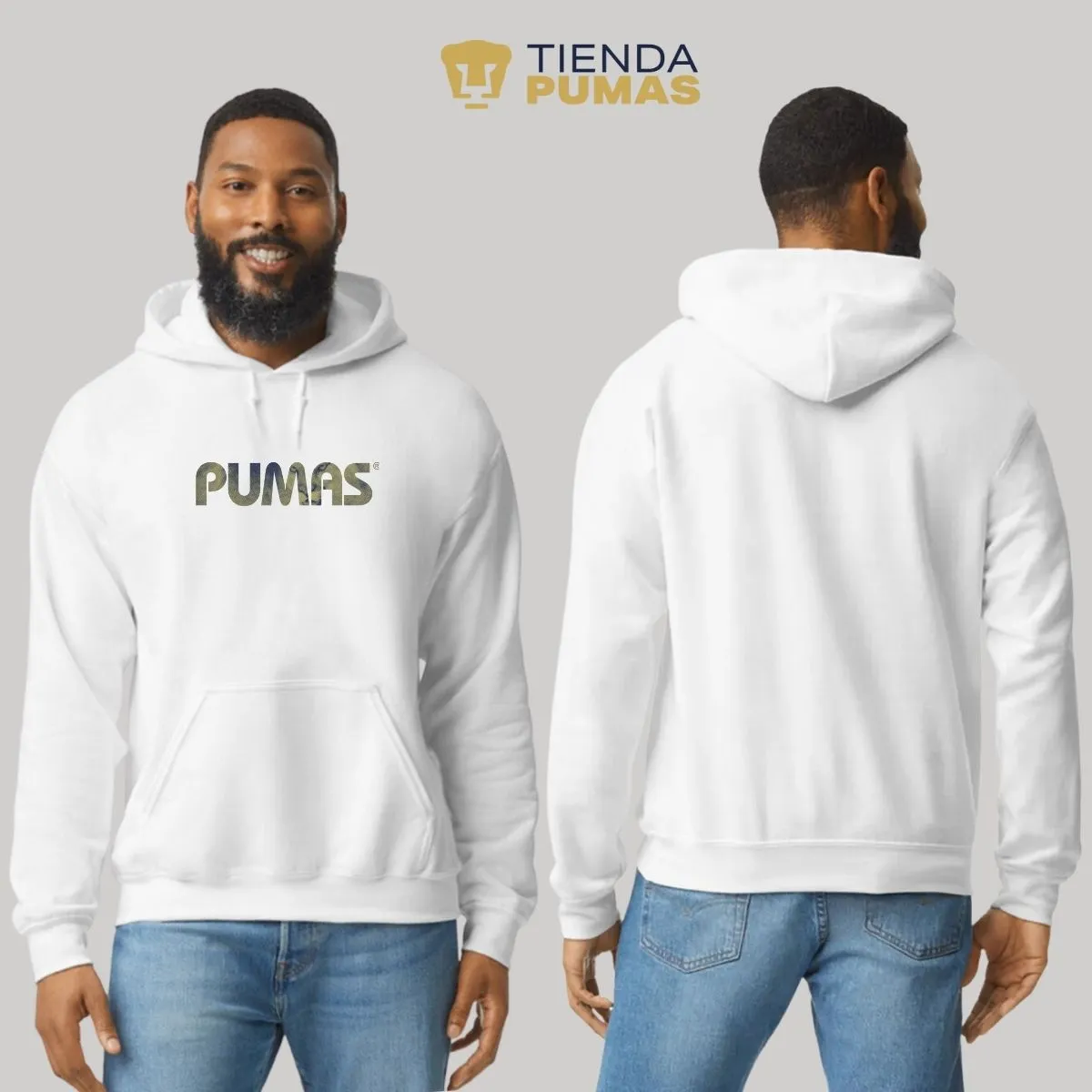 Sudadera Hombre Hoodie Pumas UNAM Fusión