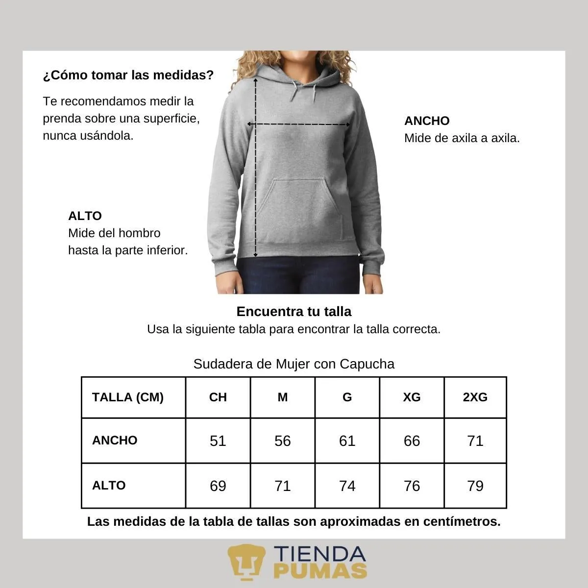 Sudadera Mujer Hoodie  Pumas UNAM Mamá