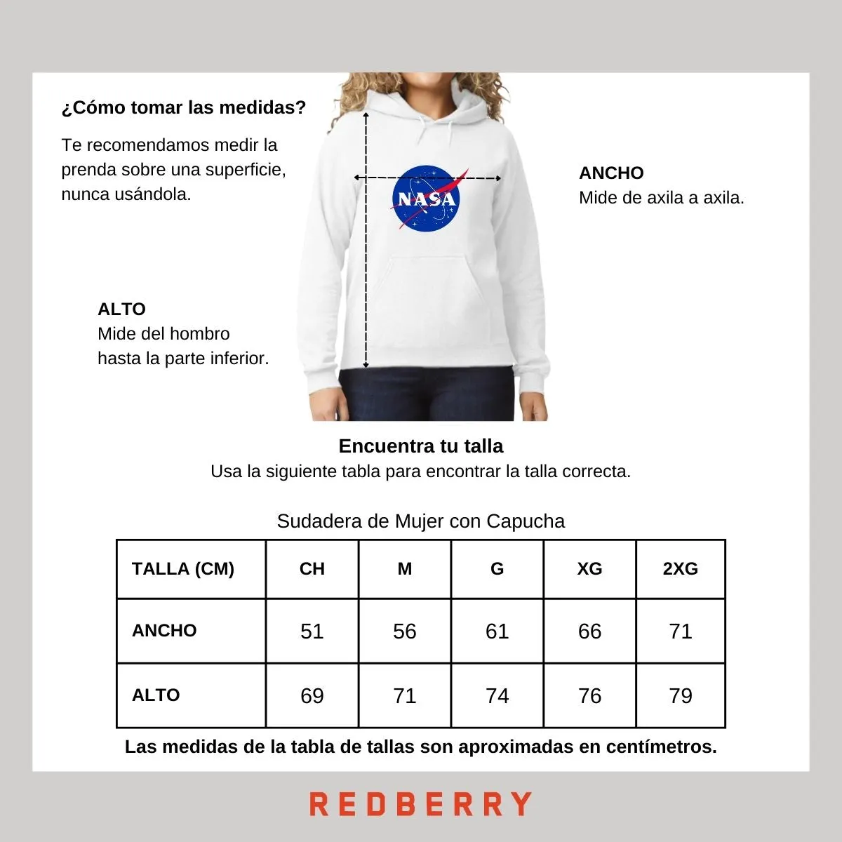 Sweater Suéter Mujer Hoodie Nasa Logo