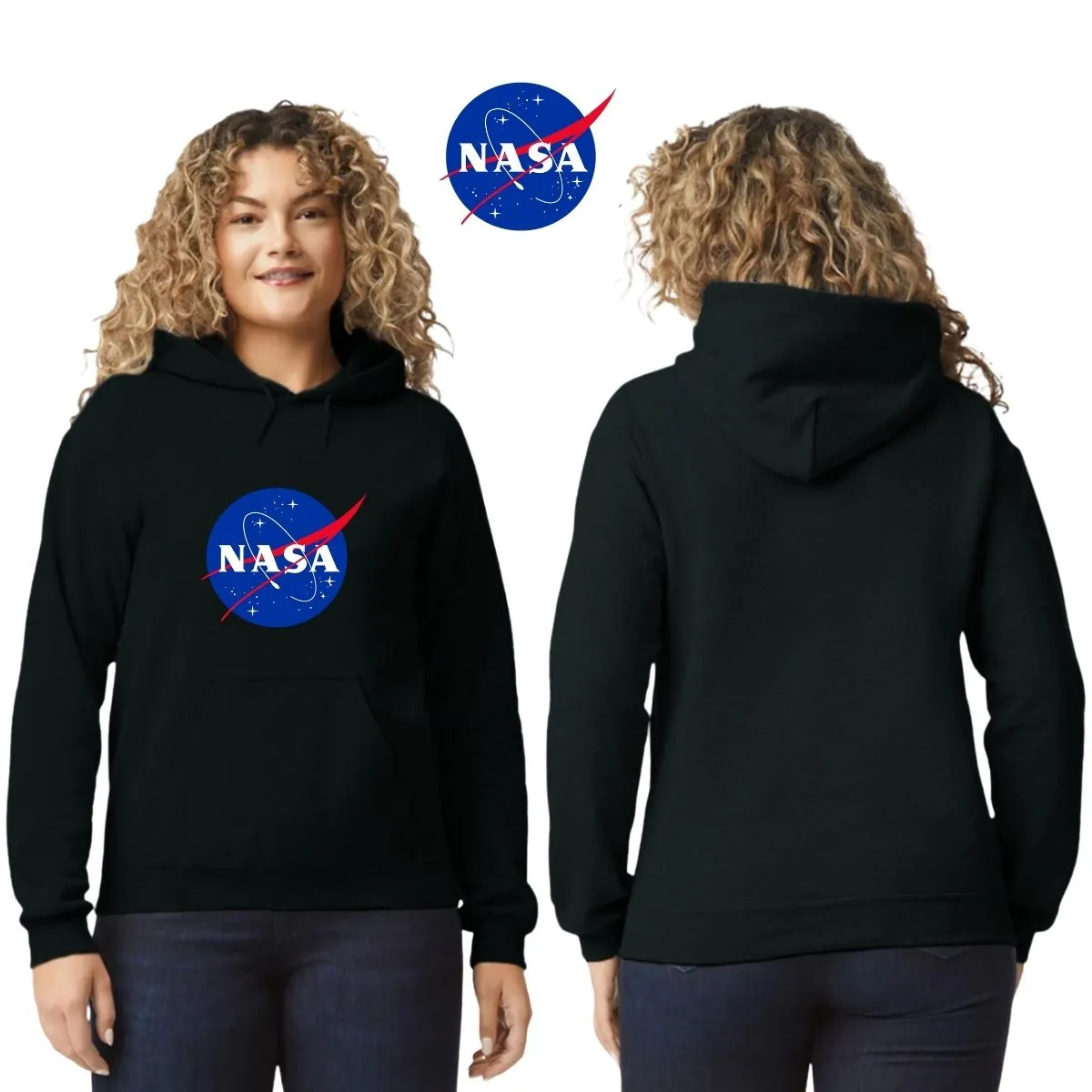 Sweater Suéter Mujer Hoodie Nasa Logo