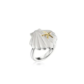 Two-Tone Sea Breeze Shell Ring