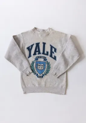 Vintage Yale Heather Grey Crewneck