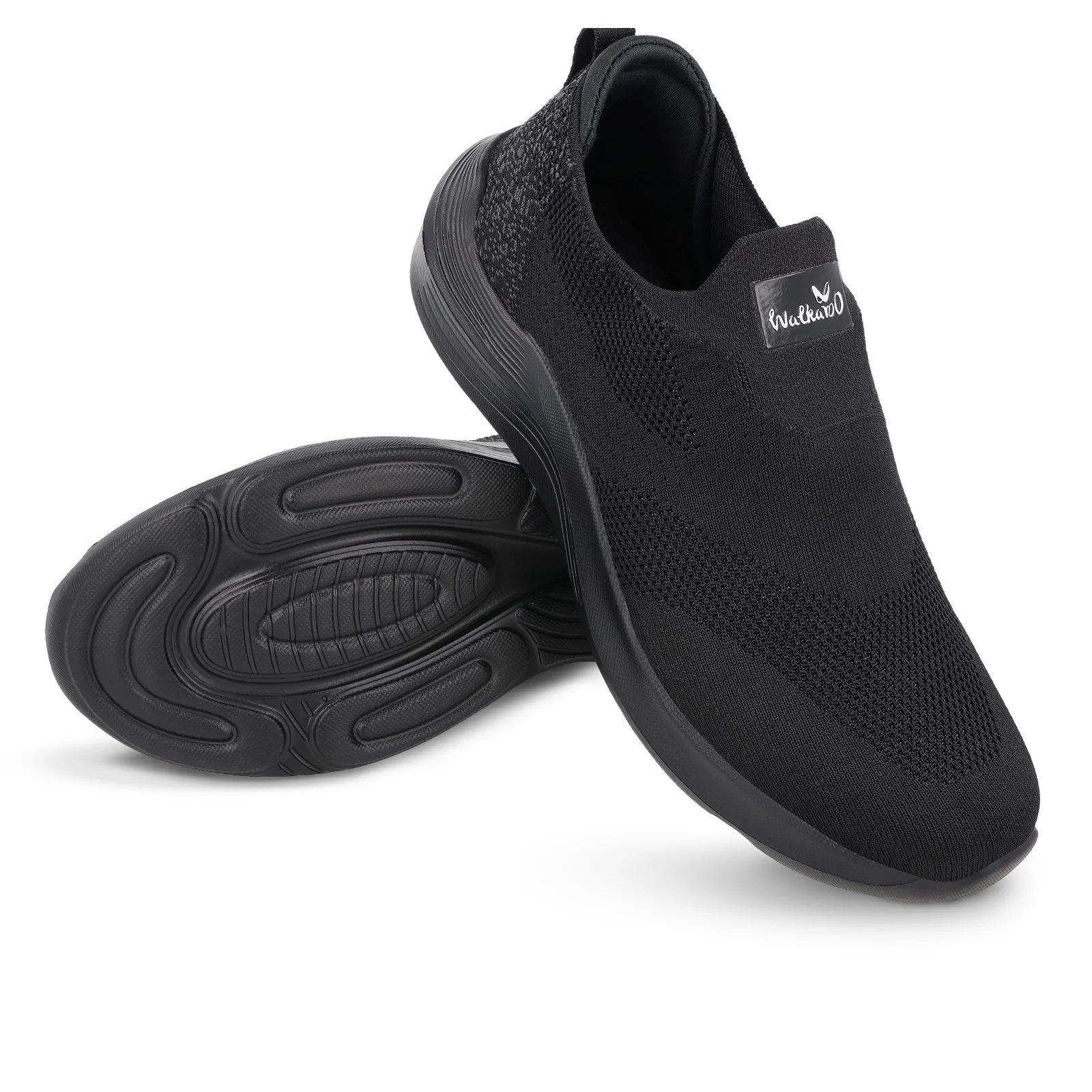 Walkaroo Men Pull-on Belly Shoes - WS9539 Black