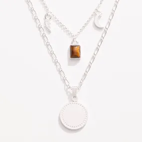 Wisdom   Potential Multi-Charm Layered Necklace