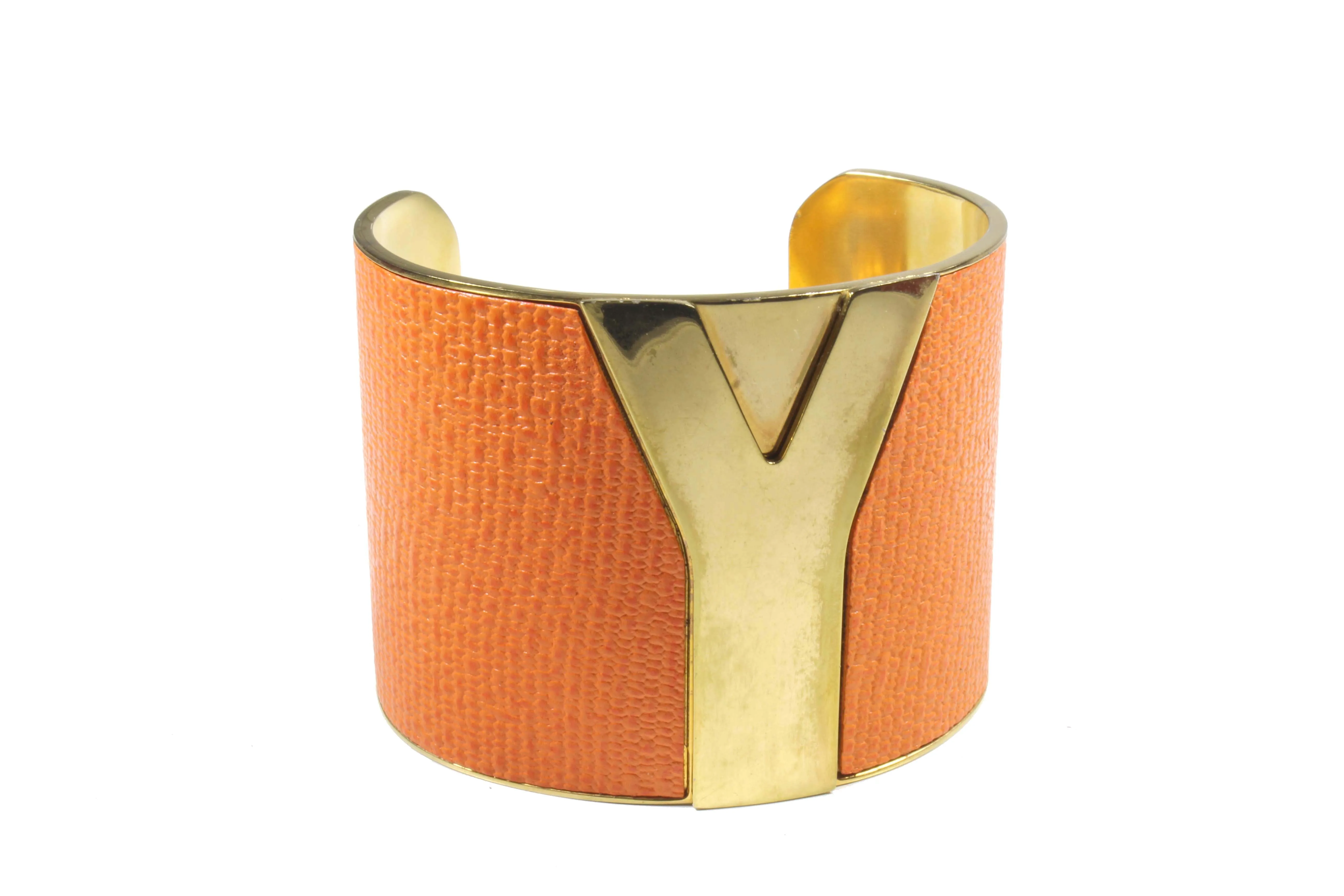 YVES SAINT LAURENT Y cuff bracelet