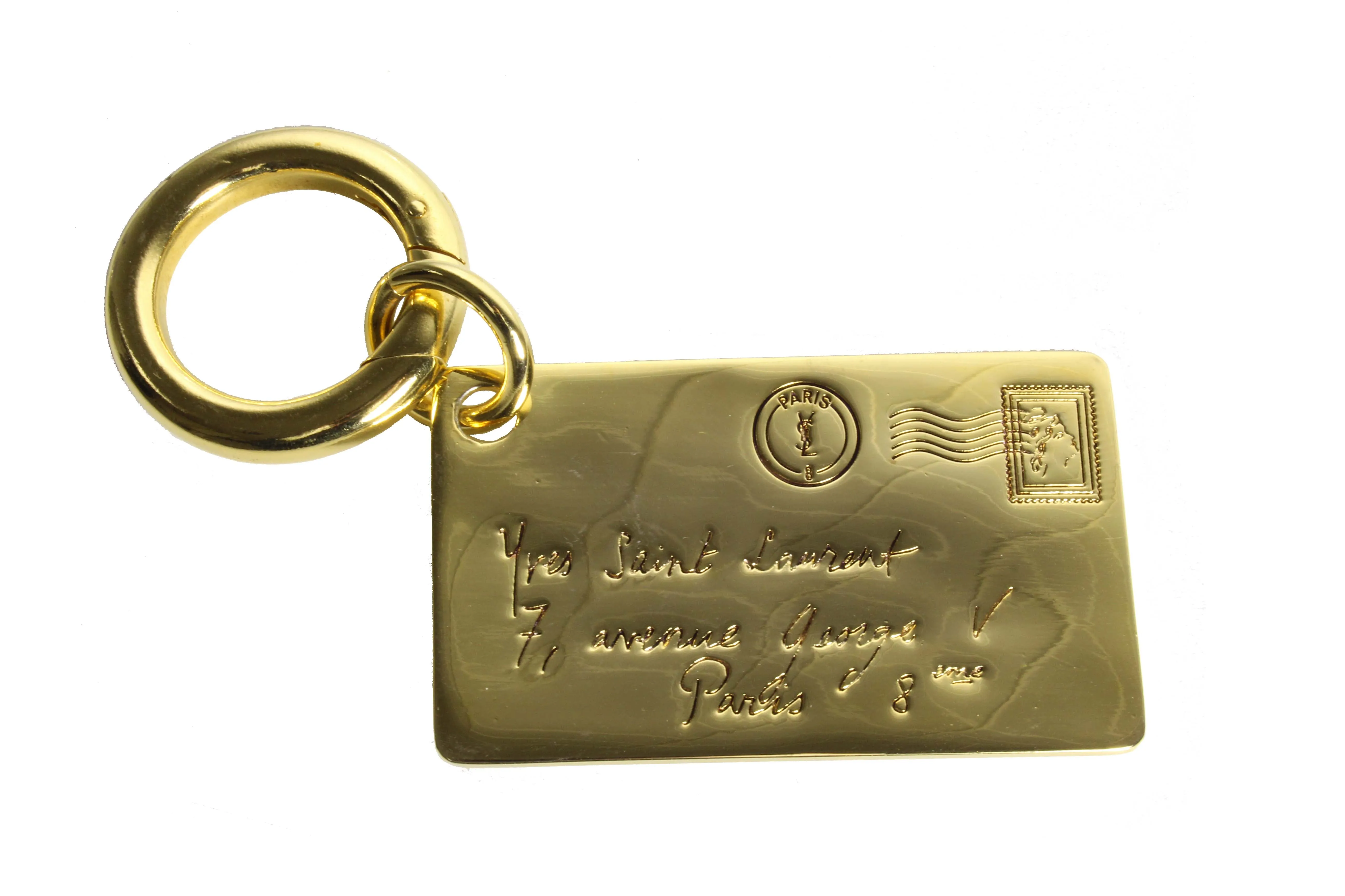 YVES SAINT LAURENT Y-mail large envelope key-ring bag charm